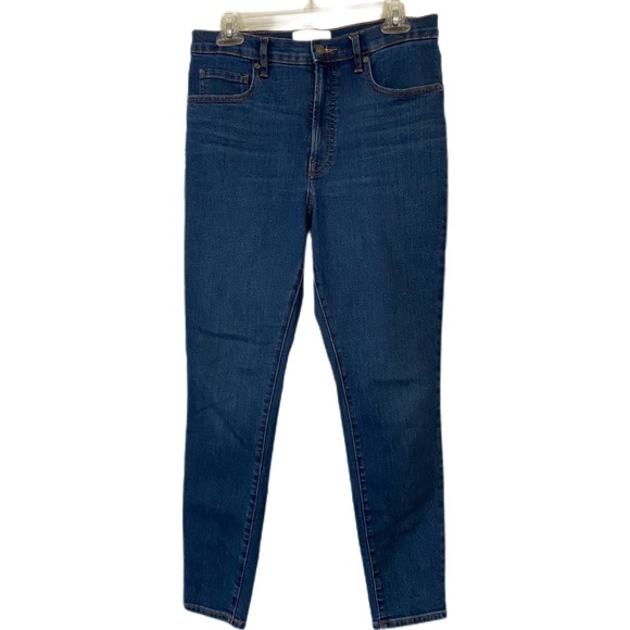 Everlane Skinny Jeans High Waisted Classic Denim Style Medium Blue Wash Size 30 - Picture 1 of 10